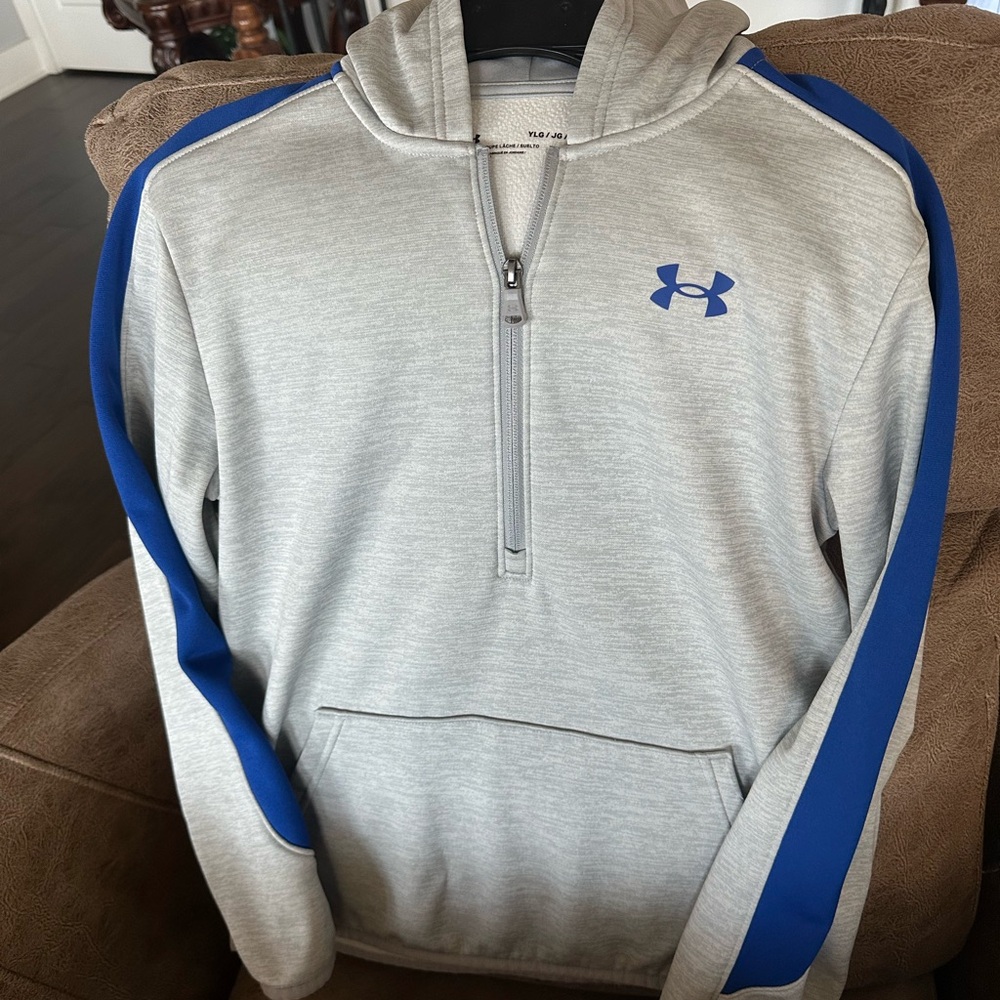 Under Armour Gray and Blue Hoodie